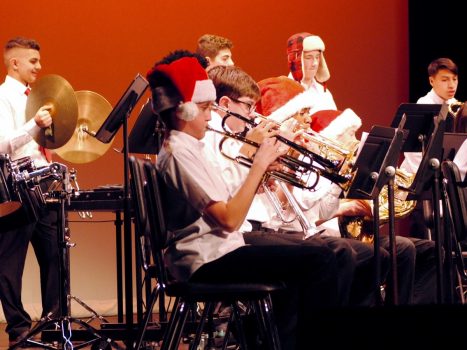 Students playing in Winter Concert