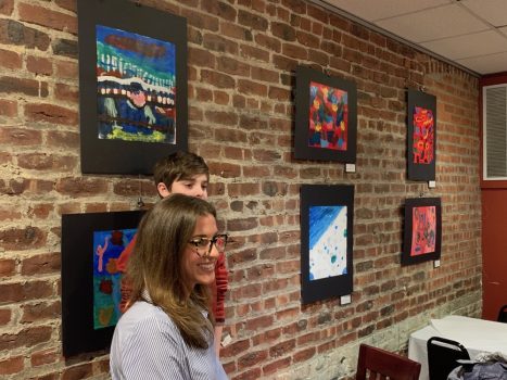 An Abstract Expressionism art exhibit. The BeanRunner in Peekskill is hosting an art exhibit of work by our 5th-graders until March 9, 2020. Have a cup of coffee and enjoy their artwork and consider, Who Are You? Congratulations to Ms. Gazzola and our 5th-grade artists!
